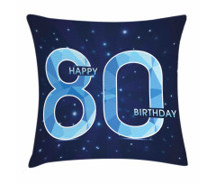 Party Theme and Stars Pillow Cover