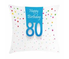 Polka Dots Birthday Pillow Cover