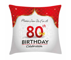 Birthday Party Invite Pillow Cover