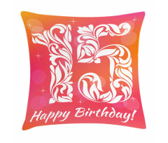 Teen Birthday Design Pillow Cover