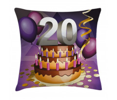 Chocolate Birthday Pillow Cover