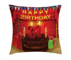 Cake Birthday Pillow Cover