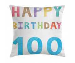 Vintage Birthday Pillow Cover