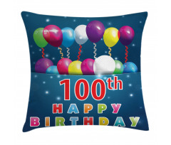 Balloons on Stars Pillow Cover