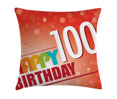 Happy Party Words Pillow Cover