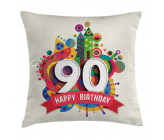 Funky Pop Birthday Pillow Cover