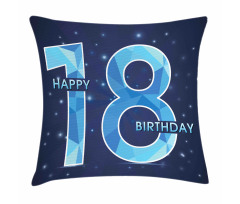 Galaxy Star Birthday Pillow Cover