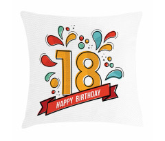 Eighteenth Birthday Pillow Cover