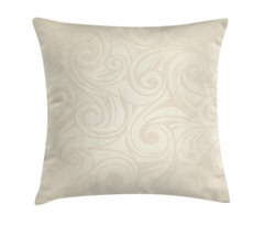 Victorian Curved Leaves Pillow Cover