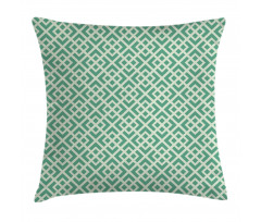 Shabby Abstract Squares Pillow Cover