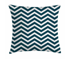 Zigzag Chevron Blue Lines Pillow Cover