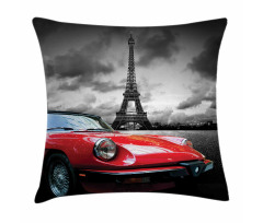 Romantic City Paris Pillow Cover