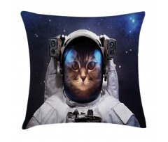 Kitty Suit in Cosmos Pillow Cover