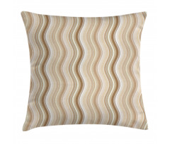 Wavy Lines Vertical Swirl Pillow Cover