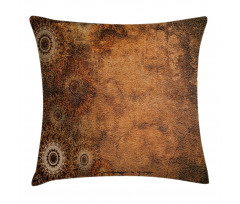 Aged Texture Vintage Floral Pillow Cover