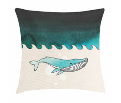 Fish Swimming Submarine Pillow Cover