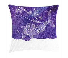 Watercolor Fish Floral Pillow Cover