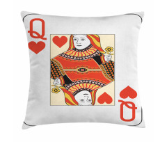 Playing Poker Card Deck Pillow Cover