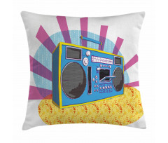 Boom Box Pop Art Dance Pillow Cover