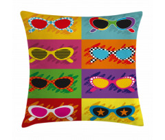 Colorful Pop Sunglasses Pillow Cover
