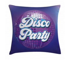 Retro Letter Disco Ball Pillow Cover