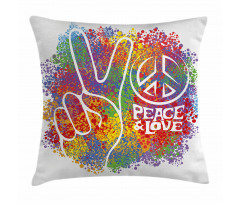Peace Love Pacifism Pillow Cover
