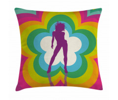 Flower Woman Dance Pillow Cover