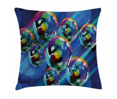 Colorful Disco Club Pillow Cover