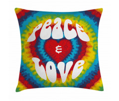 Groovy Hippie Rainbow Pillow Cover