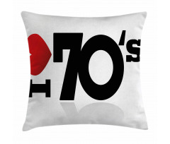 Seventies Love Pillow Cover