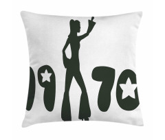 70s Woman Retro Pillow Cover