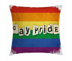 LGBT Parade Retro Style Pillow Cover