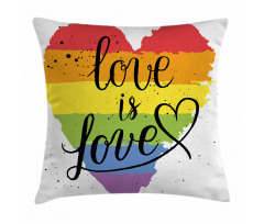 Love is Love Art LGBT Pillow Cover