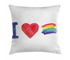 I Heart Pride Artwork Pillow Cover