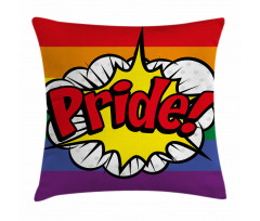 Pop Art Comics Pride Pillow Cover