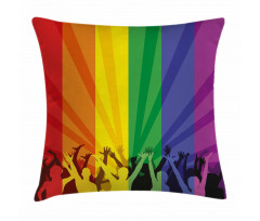 People Celebrating Event Pillow Cover