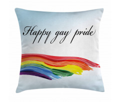 Celebratory Text Colorful Pillow Cover