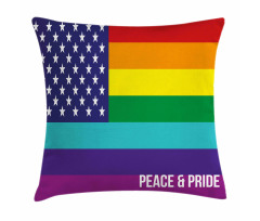 Stars Peace Pride Pillow Cover