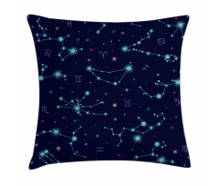 Horoscope Sign Dots Pillow Cover
