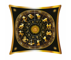 Signs Circle Sun Moon Pillow Cover