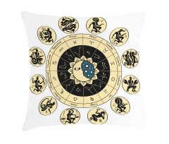 Zodiac Chart Pillow Cover