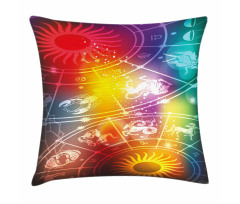 Rainbow Colored Chart Pillow Cover