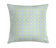 Retro Circles Inner Dots Pillow Cover