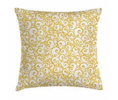 Swirling Lines Floral Pillow Cover