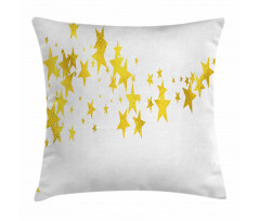 Yellow Shade Modern Stars Pillow Cover