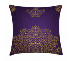 Ornate Swirl Motif Pillow Cover