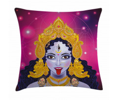 Ethnic Sacred Design Figure Pillow Cover