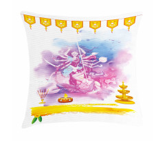 Ceremonial Cultural Happy Pillow Cover