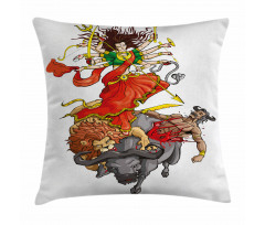 Mythical Scene Pillow Cover