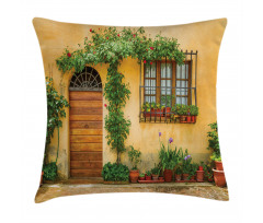 Plants and House Door Pillow Cover